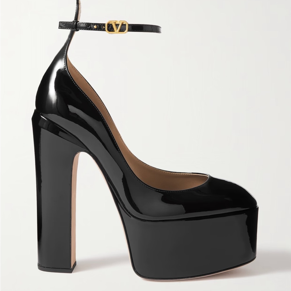 Size 40 Valentino Patent Platforms